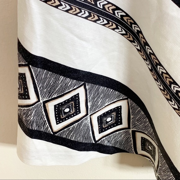 White House Black Market Silk Blend Pattern Skirt - Picture 4 of 6